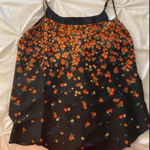 Free people sleeveless floral top small